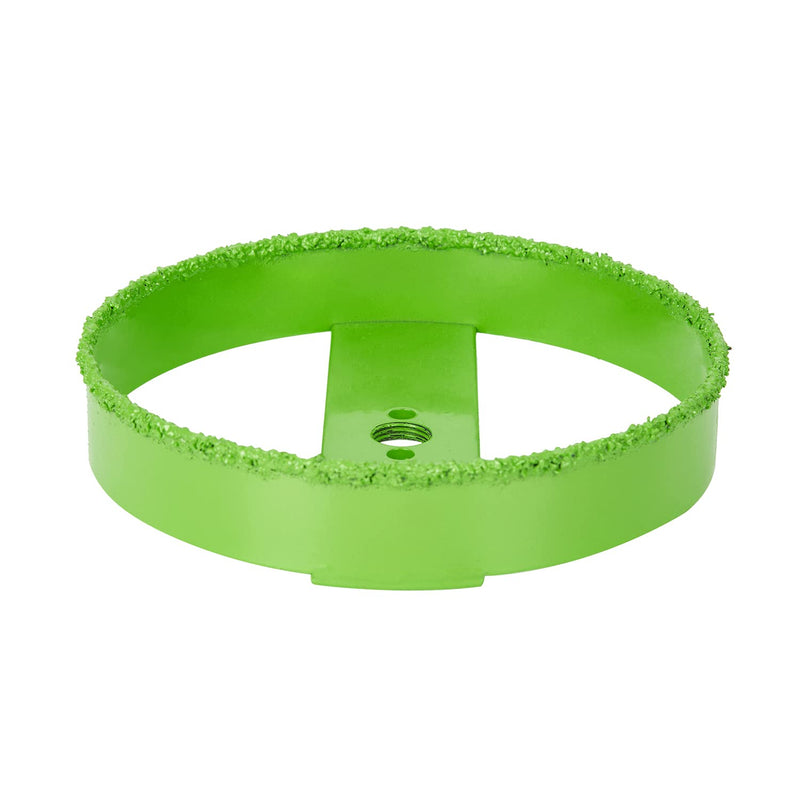 6-3/8 Hole Saw for 6" Recessed Lights, Carbide Grit Holes Saw Cutting Plaster Drywall Ceiling Sheetrock, Green 6-3/8"