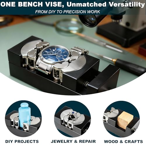 ARKNOAH Smart Fractal Vise, Heavy Duty Self-adjusting Table Vise Bench Vise