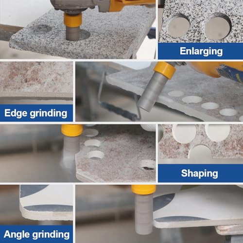 HIGHDRIL Diamond Beveling Chamfer Bits 2" x 5/8"-11 Thread for Existing Hole Trimming Finishing Cleaning Enlarging Marble Porcelain Tiles Granite