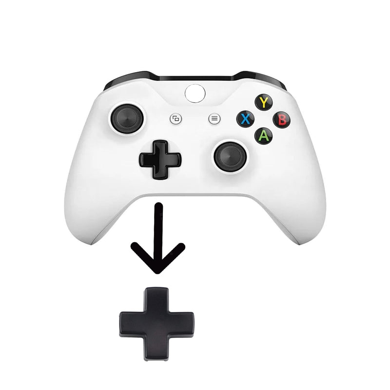 Alovexiong 2Pcs Elite Controller Metal D-Pads Replacement for Xbox One Elite Series 2, Stainless Steel D-Pads, Directional Pad Button Kits for Xbox One Elite Series 2, for Elite Series 2 Core (Black)