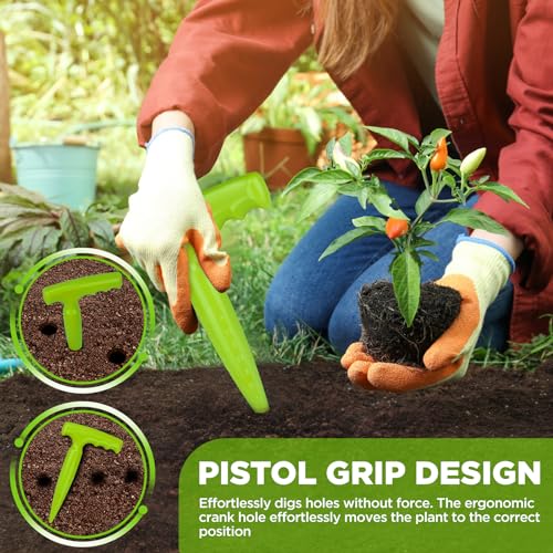 Dibbler Gardening Tool with Measurements - Bulb Planter Tool