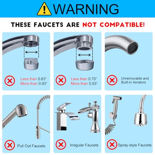 WINGSOL WINGSOL Faucet Water Filter Stainless-Steel 360° Rotating Water Filter for Sink, Reduce Chlorine, Heavy Metals and Bad Taste, 320G Long Lasting Sink Water Filter, 3 Filter Cartridges Included