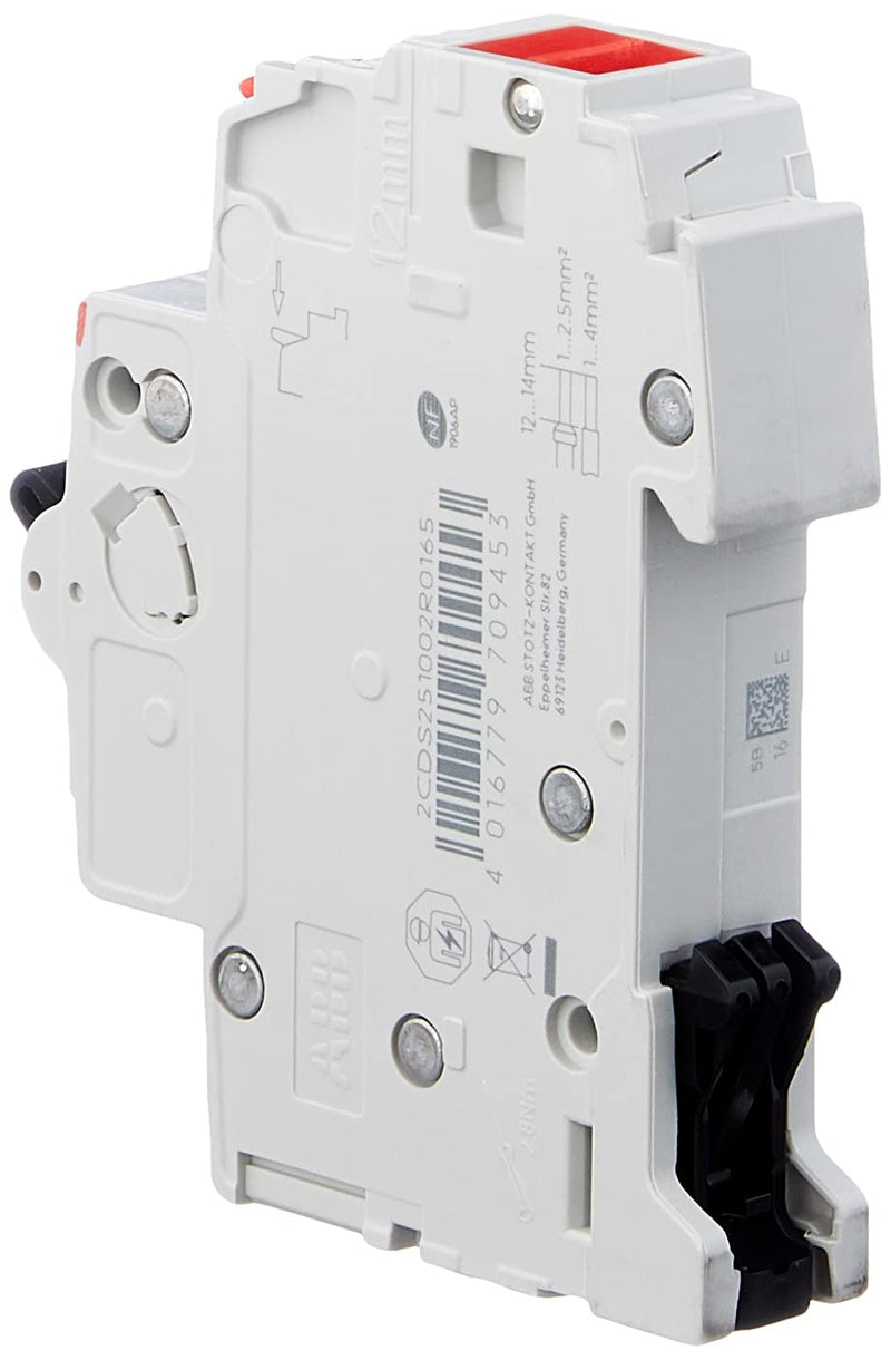 ABB 2CDS251002R0165 S201S-B16 circuit breaker 1-pole S201S B, 16 A, 253 V