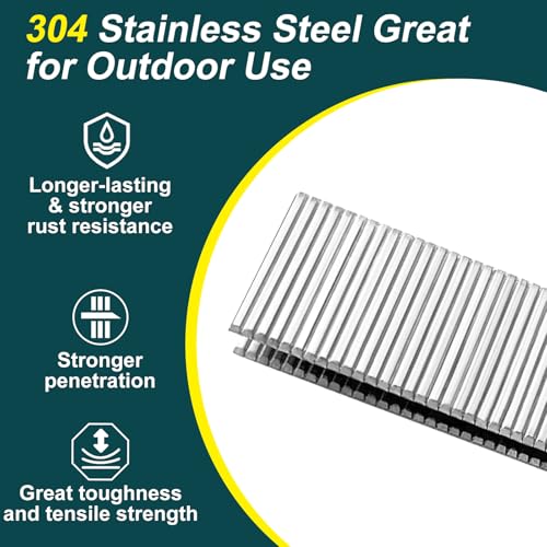 18 Gauge Norrow 1/4" Crown Staples 1-1/2 Inch,2000-Pack 1-1/2" -2000 PCS