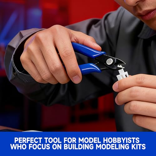 20 PCS 5 Inch Micro Flush Cutters Precision Wire Cutters Diagonal Side Cutters Nippers Sharp Zip Tie Cutter with Plastic Protective Caps for Jewelry Making, Soft Copper Wire,Heating Wire