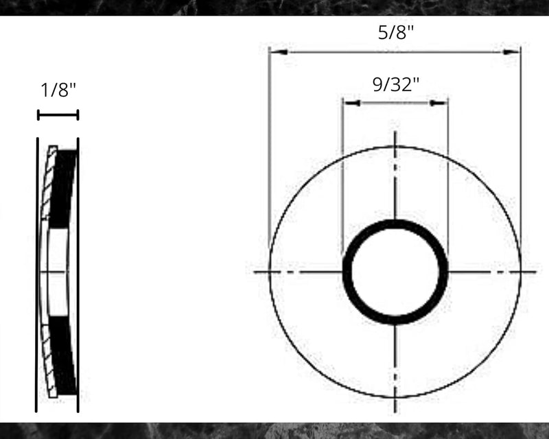 BCP Fasteners 500 Qty 1/4" Stainless Steel EPDM Bonded Sealing Rubber Washers #14 (BCP742)
