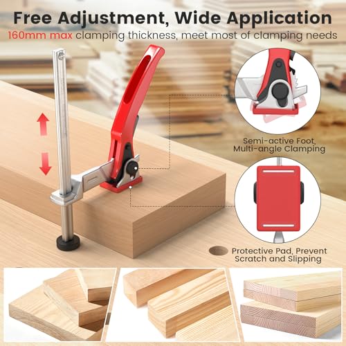 Housolution Bench Dog Clamp, 3/4 inch Dog Holes Workbench Clamp 2 Pack-19mm
