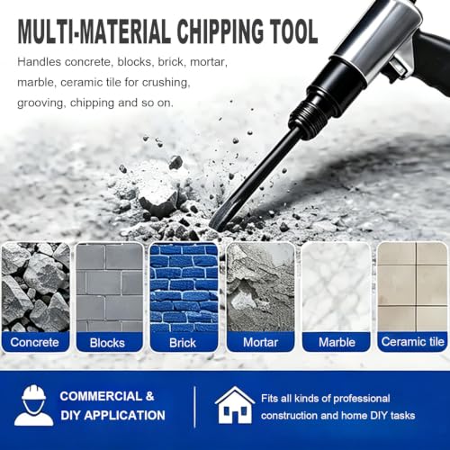 18'' SDS Max 40Cr Alloy Steel Clay Spade Bit, Jack Hammer Attachment for Trenching, Digging Clay, Gravel, Frozen Soil and Concrete Demolition