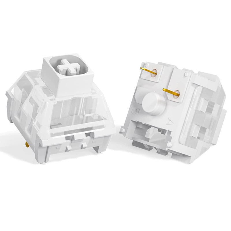 Kailh Box White Clicky Switch Mechanical Keyboard Switches for Gaming & Typing | Hot-Swappable, Dustproof, 3-Pin & 5-Pin Compatible（72pcs） 72PCS