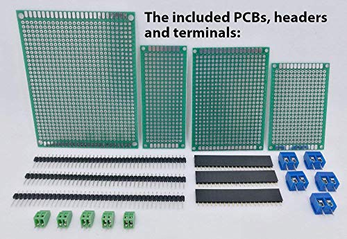 XL Electronic Component Kit Assortment, Capacitors, Resistors, LED, Transistors, Diodes, Zener, Potentiometers (1760 pcs) (1760) 1760