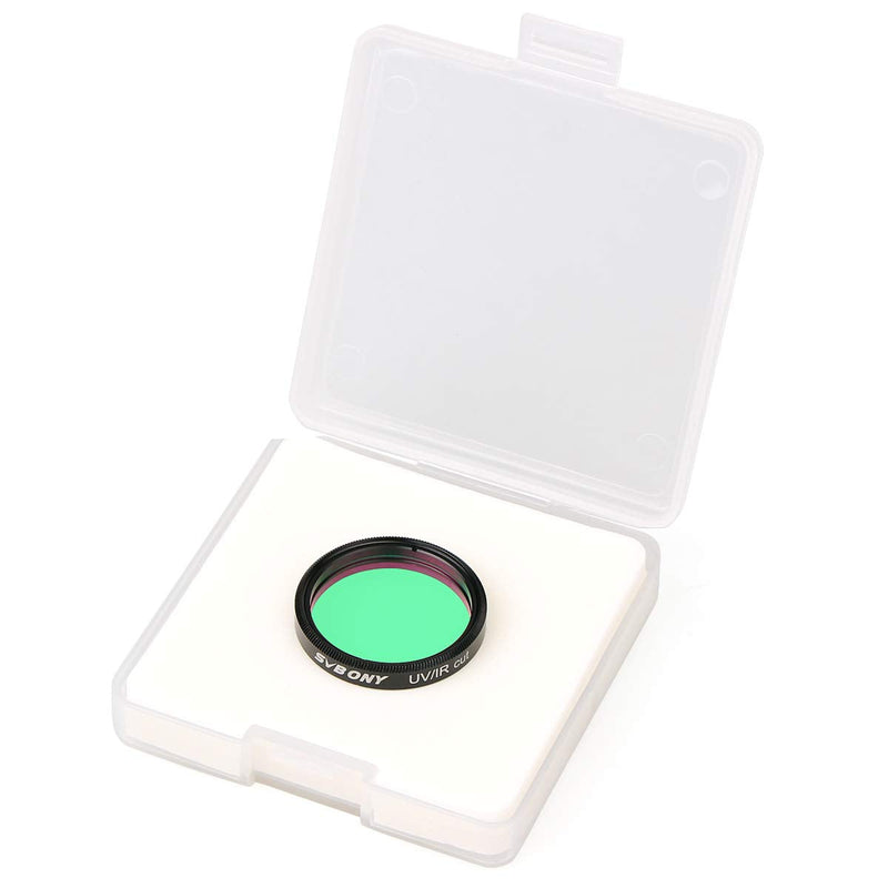 SVBONY Telescope Filter, 1.25 inches UV IR Cut Block Filter, Multi Coated Infra Red Filter Keep Planetary Images Sharp, for CCD Digital Astrophotography 1.25 inch