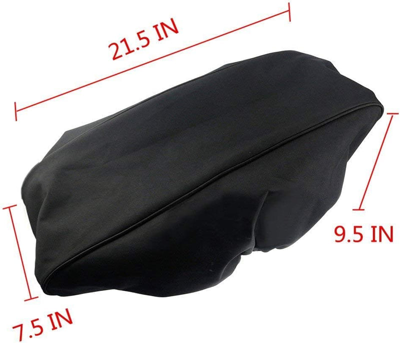 Winch Cover, Heavy Duty Waterproof Dust-Proof Winch Protection Cover, Ideal for Electric Winches 8500-17500 lbs, Indoor/Outdoor (21.5” x 9.5” x 7.5”) - Black 1