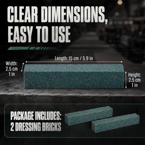 2 Pack 20 Grit Silicon Carbide Grinding Block, Concrete Stone