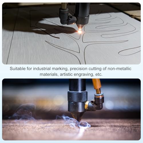 sourcing map CO2 Laser Lens 12mm FL50.8mm Focus Focal Lens Laser Mirror for 0-200W CO2 Laser Engraving Cutting Machine Engraver Cutter 12 x 50.8mm