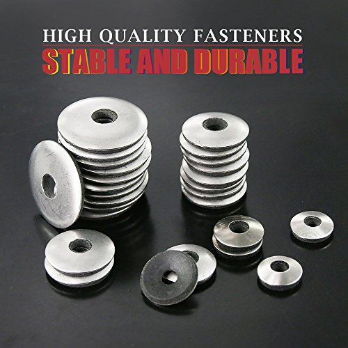 Hilitchi 295 pcs #8 / #10 / #14 Stainless Hex Washer Head Self Drilling Sheet Metal Tek Screws + 270-Pcs #6#8#10#12 Stainless Steel Neoprene EPDM Bonded Sealing Gasket Washers Assortment Kit