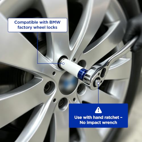 MRCARTOOL 12PCS Wheel Lock Removal Kit Compatible with BMW Series