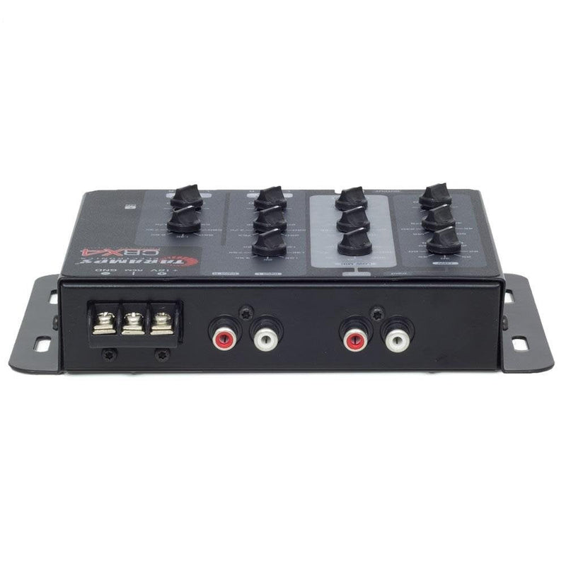 Taramps Crx4 Electronic 4 Way Crossover Rca Channels 8 Volts Rms Car Audio Processor Stereo Equalizer Great for Low/High with Bass Boost, Compact Size Standard Packaging
