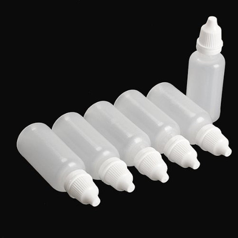 esowemsn 50pcs Plastic Empty Squeezable Eyedrops Dropping Bottle Eye Liquid Dropper- Plug Can Removable the Lip Can Be Screwed On (20ml) (Pack of 2) 50 Count (Pack of 2)