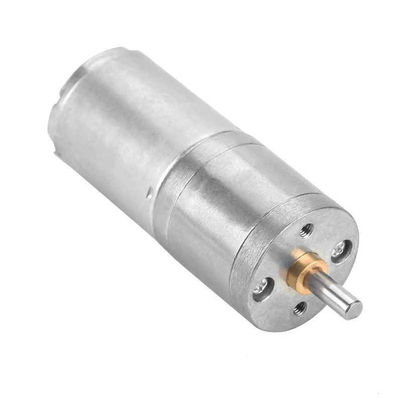 DC Gear Motor, 25mm DC 12V 25GA-370 Low Speed Metal Gear Motor for Electronic Lock (12V 200RPM)