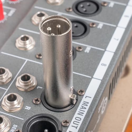 XLR Gender Changer - Pack of 4 Compatible with Microphones and Mixers