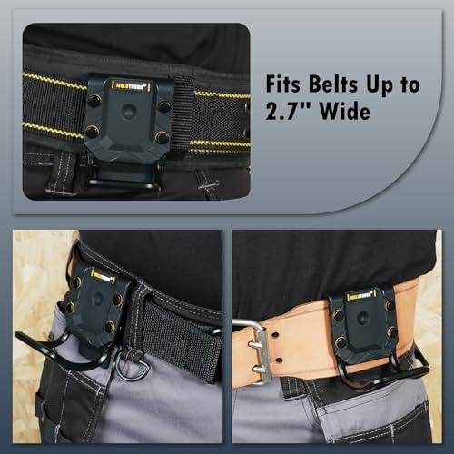 MELOTOUGH Small Tool Pouch with Belt Clip,Small Tool Holder Pouch, Min Work Organizer Tool Holster and Knife Holder,Black Hammer Holder for Belt