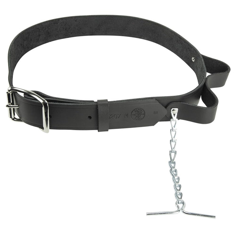 Klein Tools 5207M Electrician's Leather Tool Belt, Medium