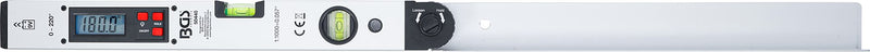 BGS 50440 | Digital LCD protractor with spirit level | 450mm | Angle bevel with locking function | Inclinometer