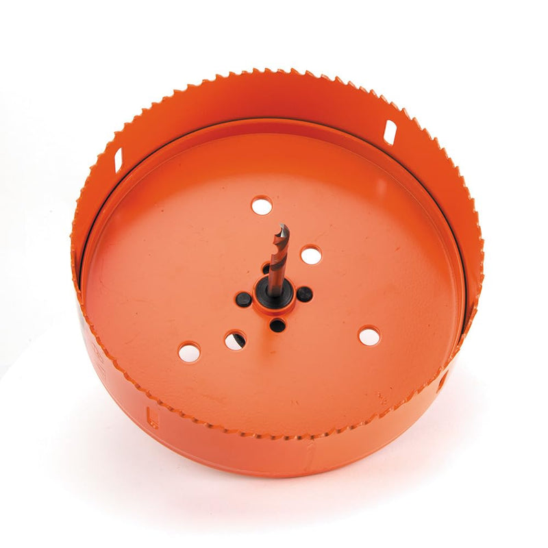 Klein Tools 31900 Bi-Metal Hole Saw, 6-3/8-Inch, For Drywall-Ceiling Tile-Steel-Wood-Plastic, Stainless Steel, Recessed Lighting 6-3/8" (16.2 cm)