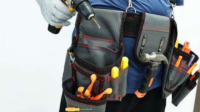 Tool Belt with Suspenders for Men, Heavy Duty Magnetic Tool Belts