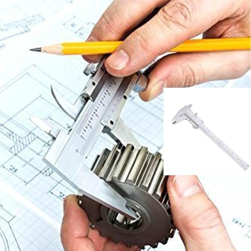 Calliper Analogue 150 mm, Calliper Analogue 0.02 mm | Accuracy calliper analogue with locking screw for household and industrial measurement, measuring tool Vernier caliper analogue 150 mm