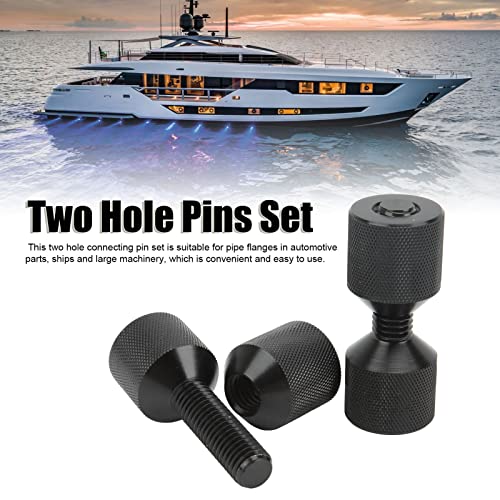 Set of Two Hole Pins Black 2 Hole Flange Alignment Pin for Large Machines