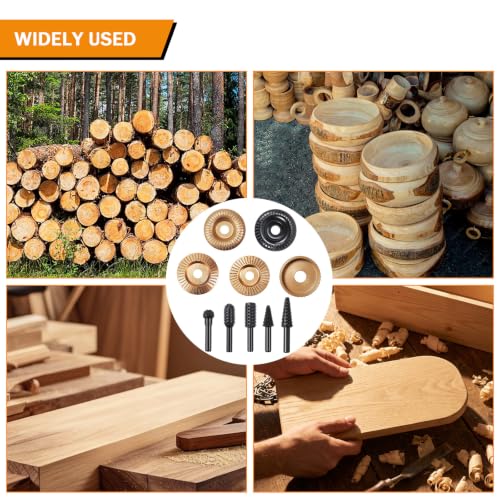 10PCS Complete Wood Carving Disc Set & Rotary Burr, Full Polishing 10
