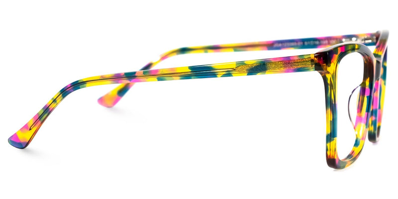VOOGLAM Square Blue Light Glasses for Women Anti Eyestrain Dry Eyes Computer Phone TV Eyewear Lightweight Kiersten Multicolor Clear