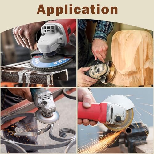 5PCS Angle Grinder Wood Carving Disc Set for 4" or 4 1/2" Angle Grinder with 5/8" Arbor,Wood Shaper Carving Disc for Cutting, Grinding, Shaping and Sanding 5PCS