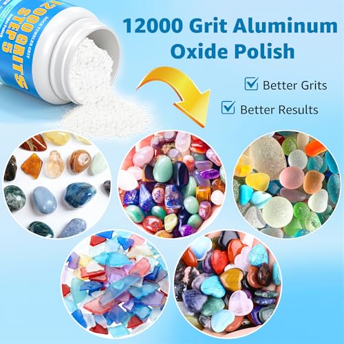 12000 & 30000 Grit Aluminum Oxide Rock Tumbler Polish Bundle