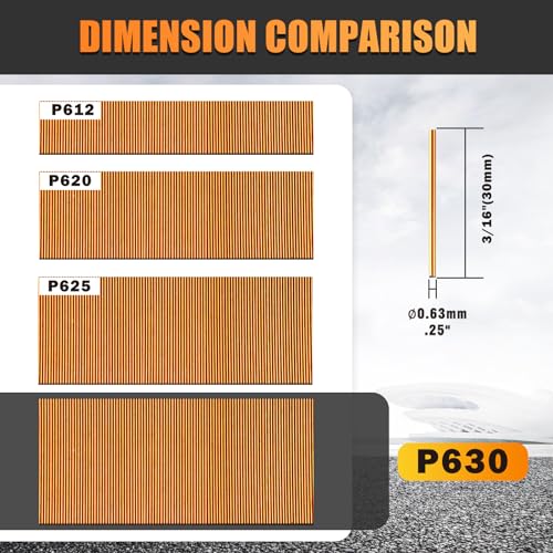 P630 23 Gauge Copper Coating Pin Nails 1-3/16"(30mm), 10,000 PCS 1-3/16"