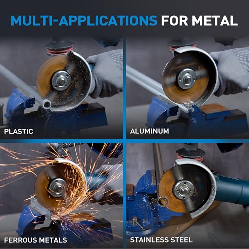 S SATC 4 1/2 Cut Off Wheel 50 PCS Cutting Wheels Angle Grinder Cutting Disc Ultra Thin Metal & Stainless Steel 4.5"x.040"x7/8"