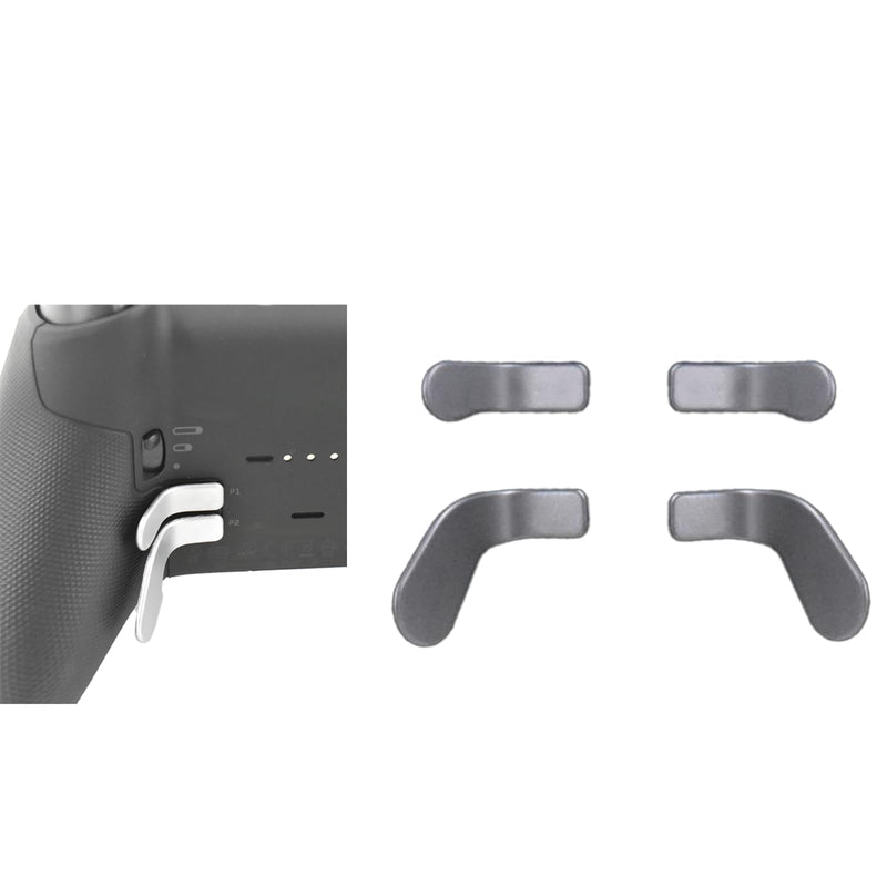 4Pcs Elite Controller Paddles for Xbox One Ellite,Metal Controller Paddles for Xbox One Ellite Series 2, Stainless Steel Paddles Replacement for Xbox One Elite Series 1 Elite 2 core Silver