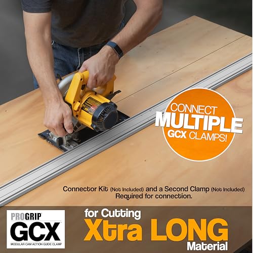 ProGrip GCX Edge 24" Clamp Guide Modular Extendable Track for Circular Saws 24" GCX Clamp