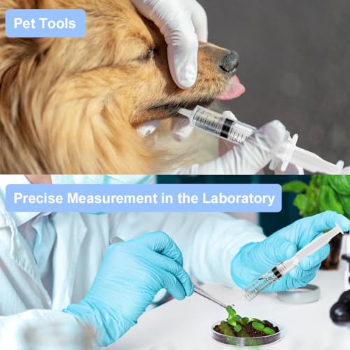 Offcup Plastic Syringe 20 ml Pack of 3 Disposable Syringes Feed Syringe | Plastic tube for small pet feeding, engine oil, brake fluid, non-medical use 20 ml x 3