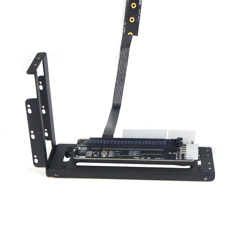 JMT R43SG GEN4 M.2 M-Key to PCIE X16 4.0 External Graphics Card Stand Bracket Compatible with NVME SSD NUC Host Expansion Card Graphics Dock (50cm) 50cm