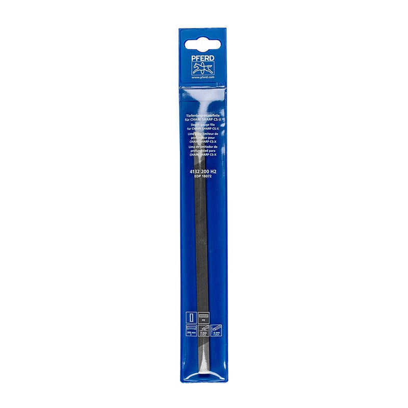 PFERD depth gauge file for CHAIN SHARP CS-X, rectangular, length 200mm, single cut 2 on two sides, in plastic bag, 11692203 - for adjusting the depth gauge and use in the CS-X Universal
