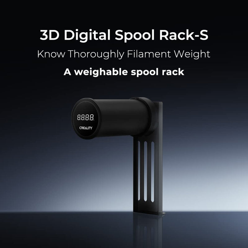 Creality 3D Printer Filament Spool Holder, Weighable Digital Spool Rack with Rechargeable Battery Smooth Feeding HD Display Filament Holder for Ender 3,Ender 3 V2,Ender 3 V3 SE/KE All FDM 3D Printer