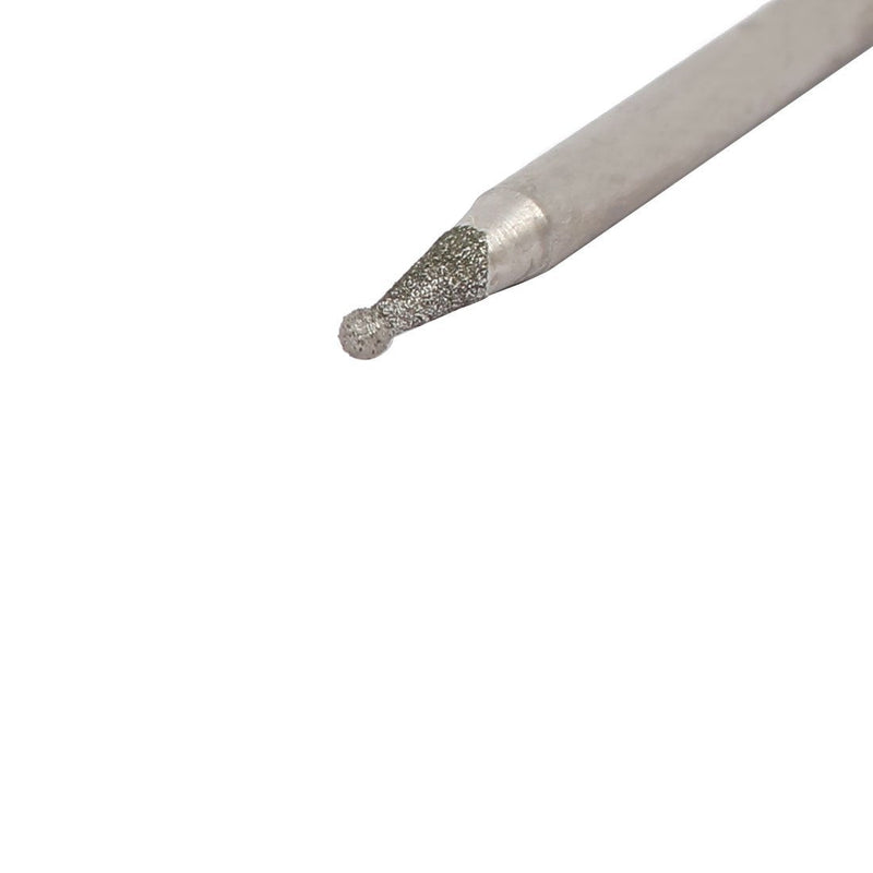 sourcingmap® 2.35mm Shank 1.2mm Dia Diamond Head Ball Shaped Grinding Mounted Point Bit 20pcs