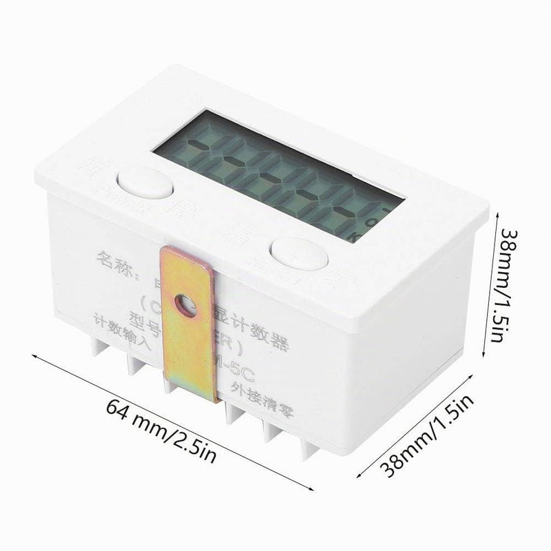 0-99999 Magnetic Induction Meter with Magnetic Metal Induction Switch, 5 Digit LCD Digital Display, BEM-5C + 12φ Metal Sensor, No Mechanical Wear, Reliable Operation