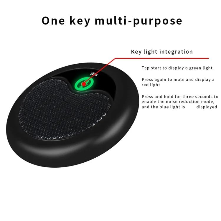 Conference USB Microphone,Omnidirectional Condenser PC Laptop Mics for Online Meeting/Class,Skype,Recording,Chatting,Zoom,Plug&Play compatible with Windows Mac