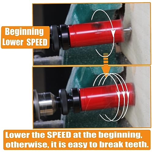 5-1/4 inch Carbide Hole Saw Bit Deep Cutting 2.36” for Multiple Material Hardy Plank Nail Embedded Wood Air Brick Up to 30X Longer Life 5-1/4"(133mm)