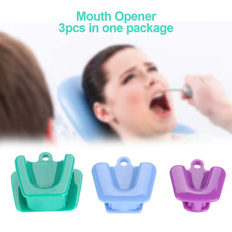 Pack of 3 Mouth Support for Bite Splints Oral Care Accessories, 3 Sizes | plastic mouth opener, dentist mouth support, bite block, pillow opener, retractor, small, medium, large