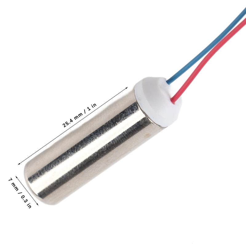 Vibration Motor 5pcs 14500rpm Waterproof Cylindrical Coreless Micro Vibration Motor for Massager
