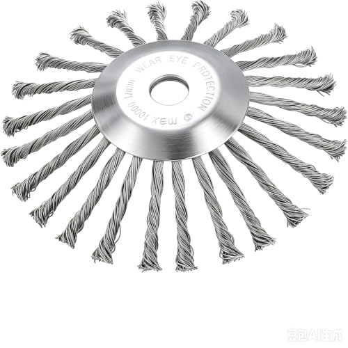2*9 in Brush Cutter Blade +8 in Wired Trimmer Blade for Moss Grass Removal 2*9"20T+8"Wired Trimmer Blade